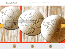 Tablet Screenshot of carvingonwood.com
